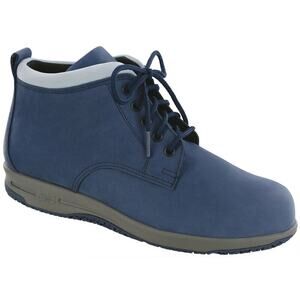 SAS Size 10.5 W Navy / Light Blue Gretchen Ankle Chukka Boots Leather M25-11